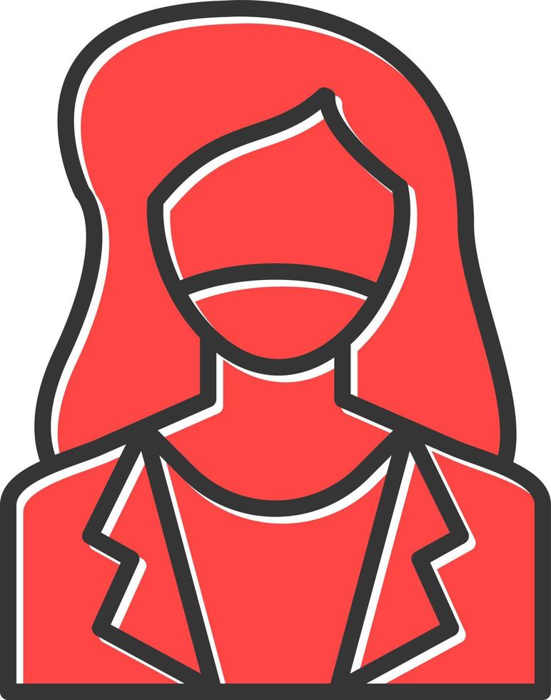 Actress Creative Icon Design vector