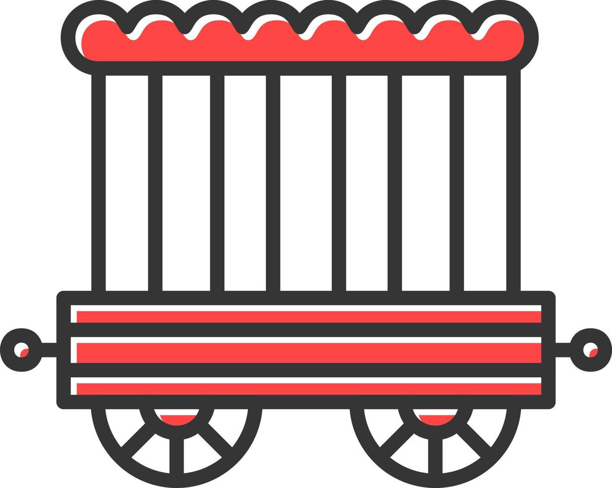 Circus Carriage Creative Icon Design vector