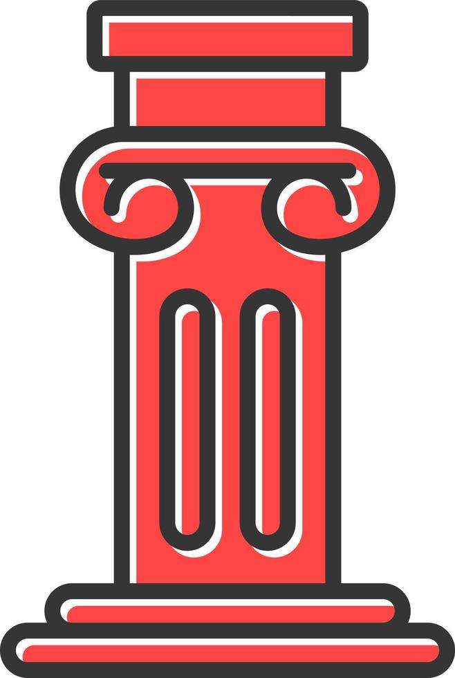 Pillar Creative Icon Design vector