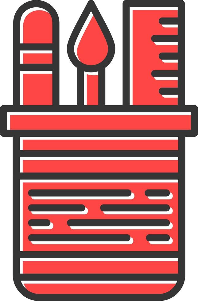 Pencil Case Creative Icon Design vector