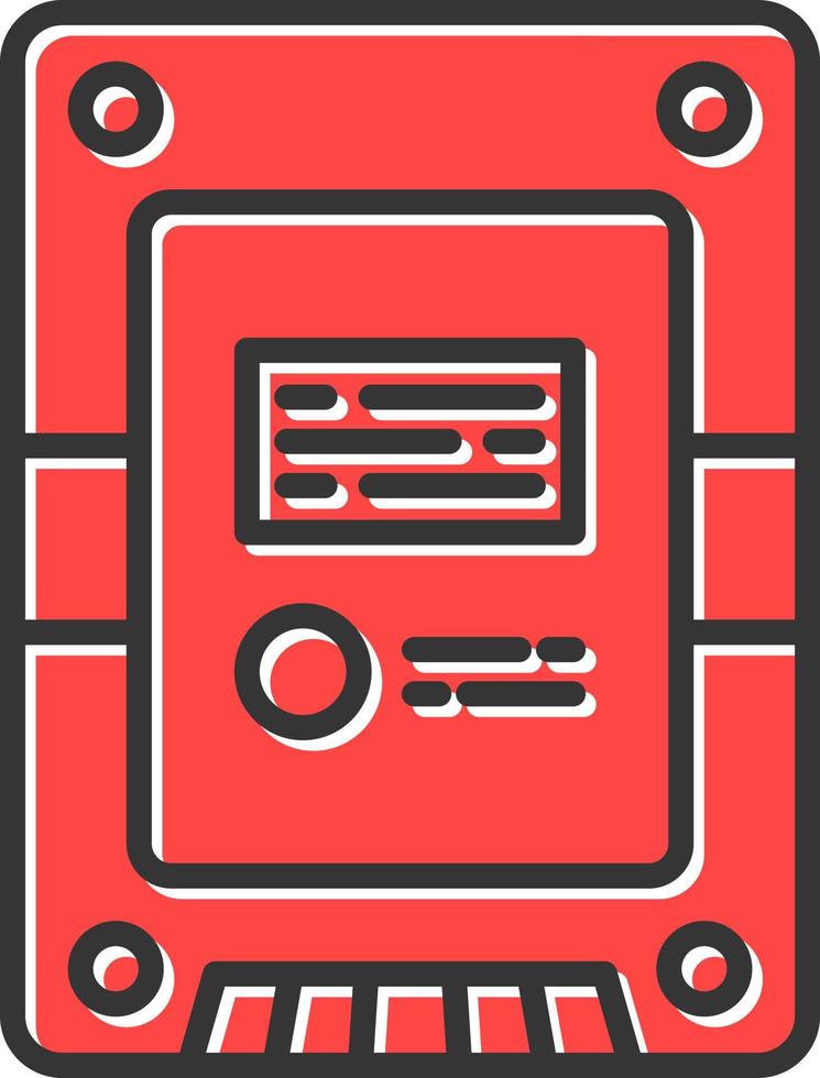 Solid State Drive Creative Icon Design vector