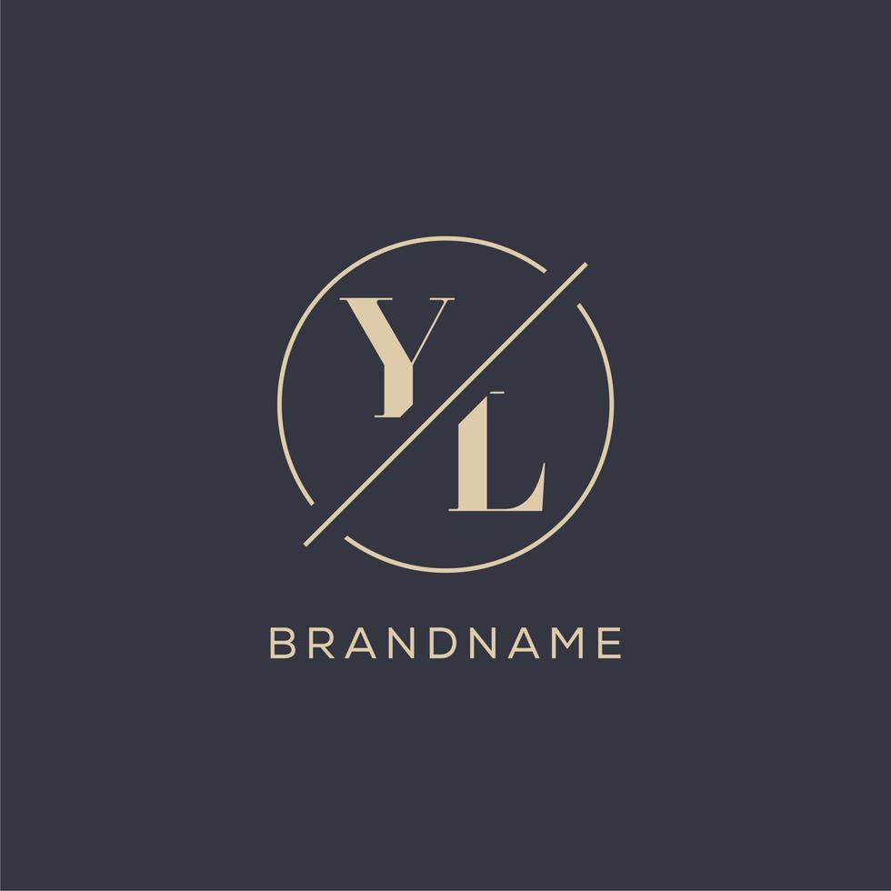 YL monogram logo  Monogram logo, Monogram logo design, ? logo