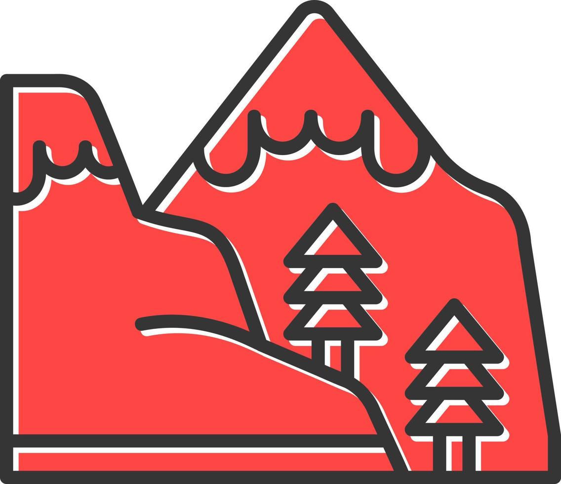 Mountain Creative Icon Design vector