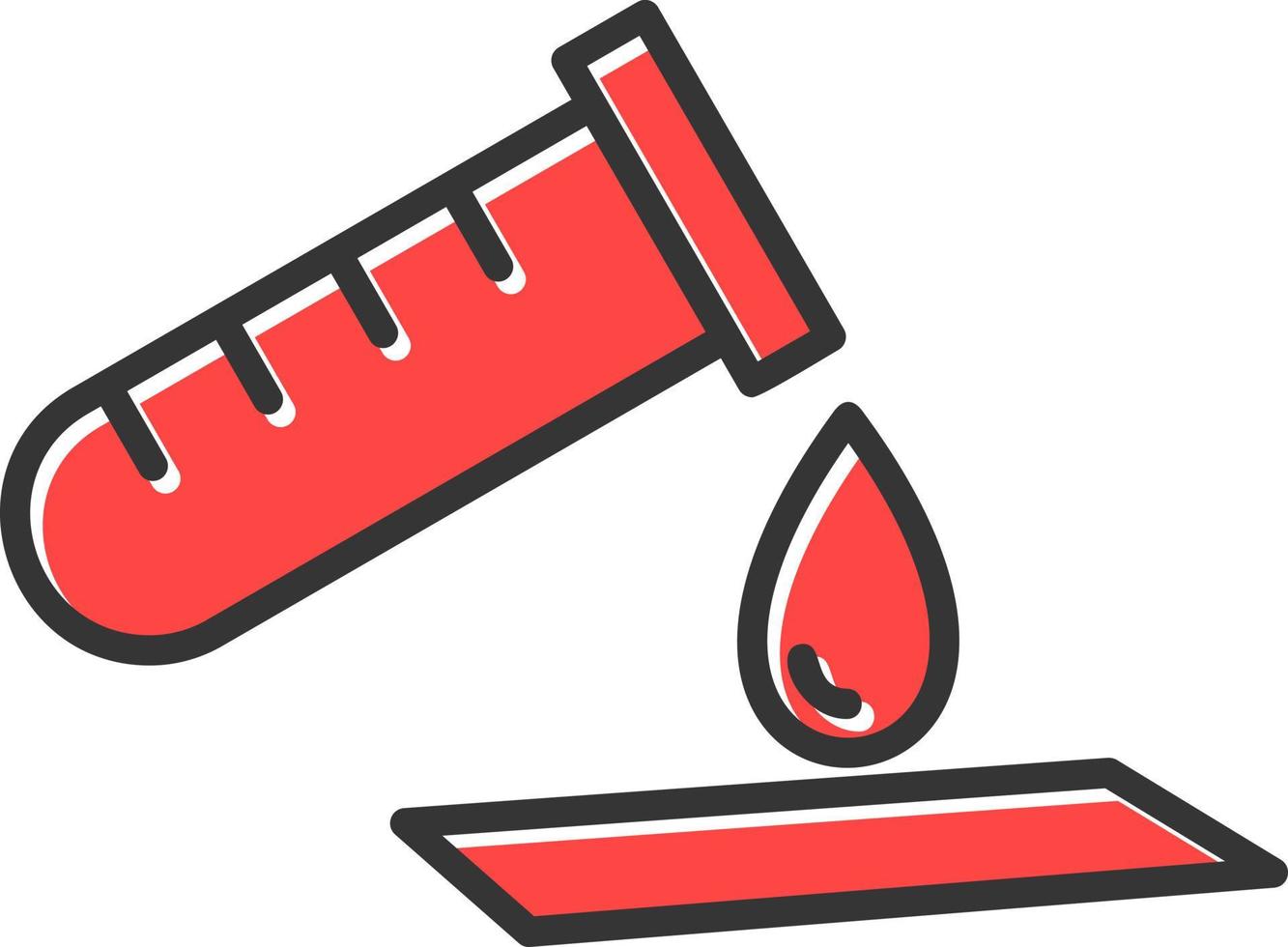 diseño de icono creativo de análisis de sangre vector