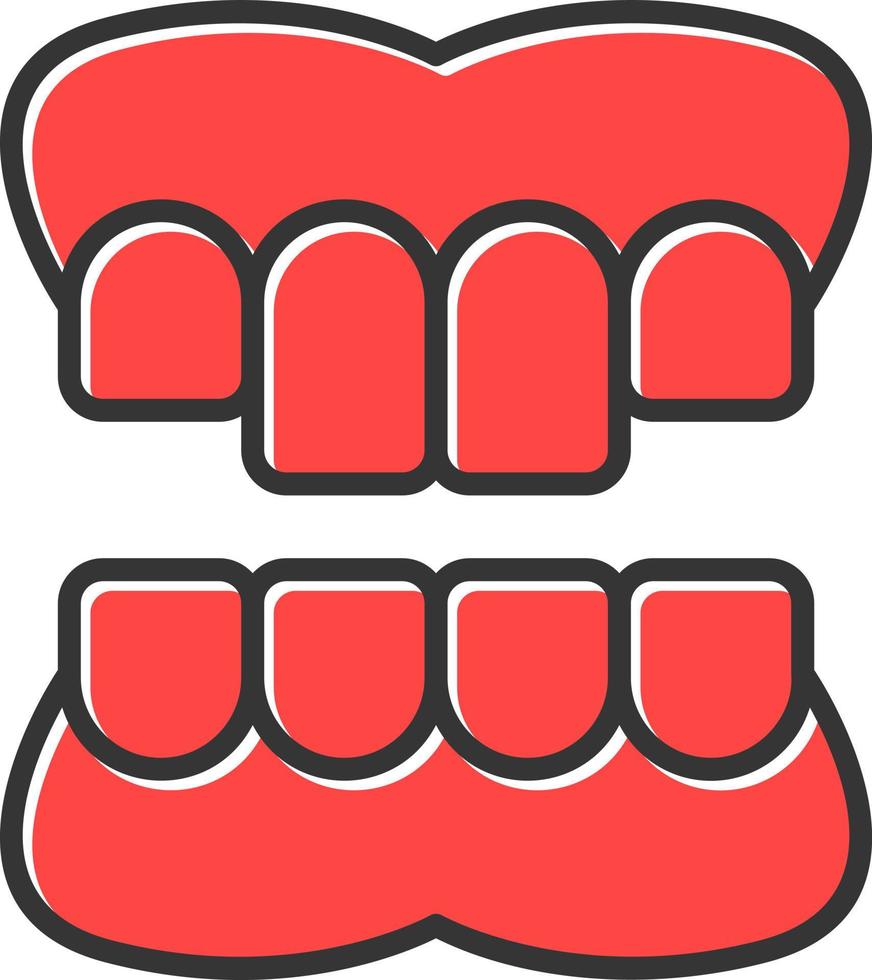 Denture Creative Icon Design vector