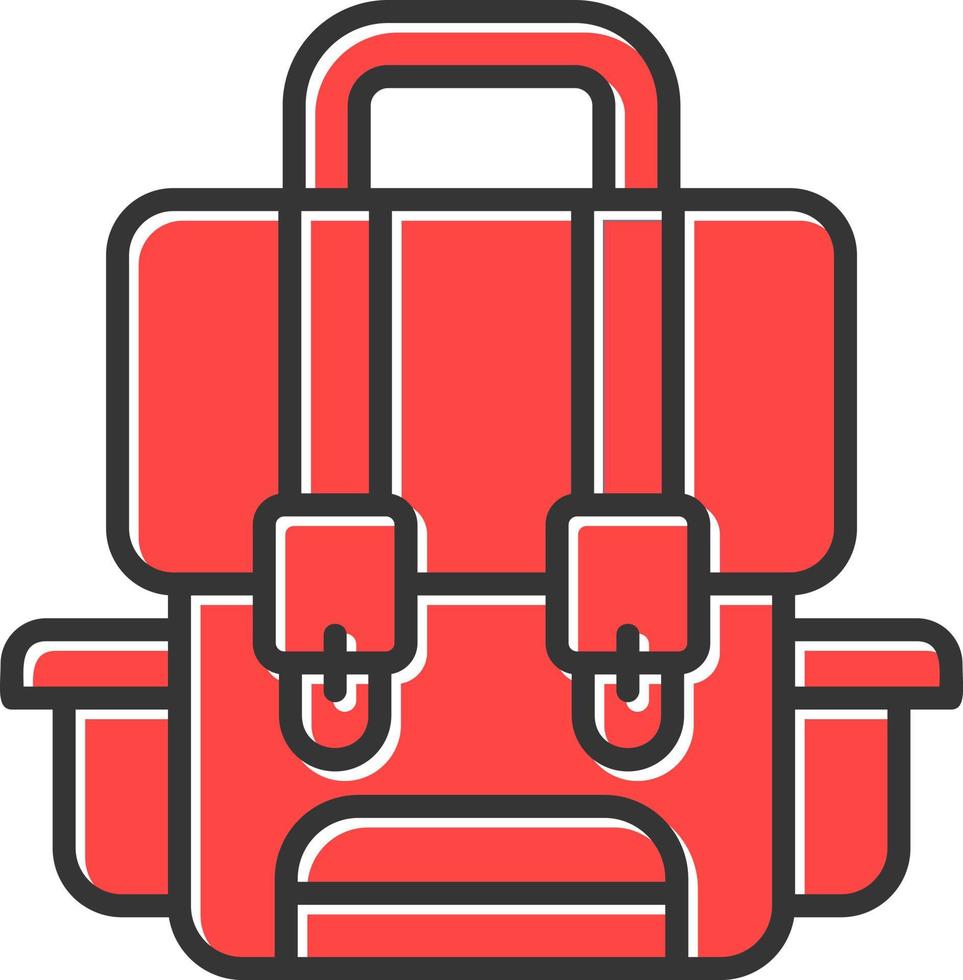 Backpack Creative Icon Design vector