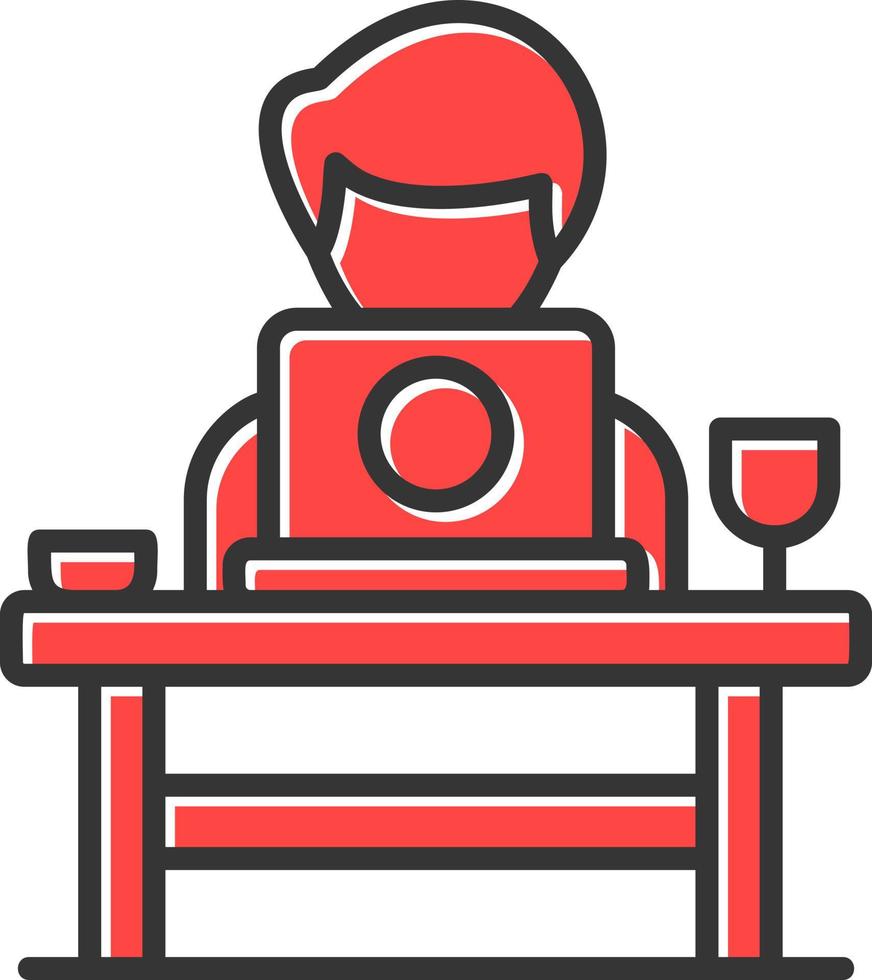 Work From Home Creative Icon Design vector