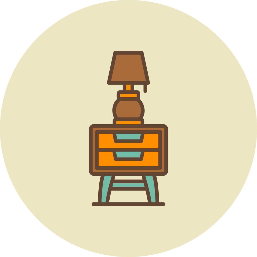 Night Stand Creative Icon Design vector