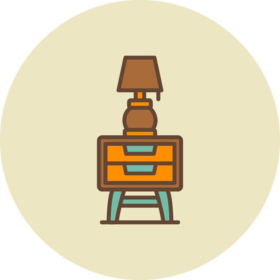 Night Stand Creative Icon Design vector