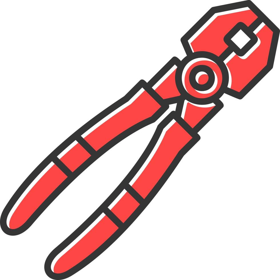 Joint Pliers Creative Icon Design vector