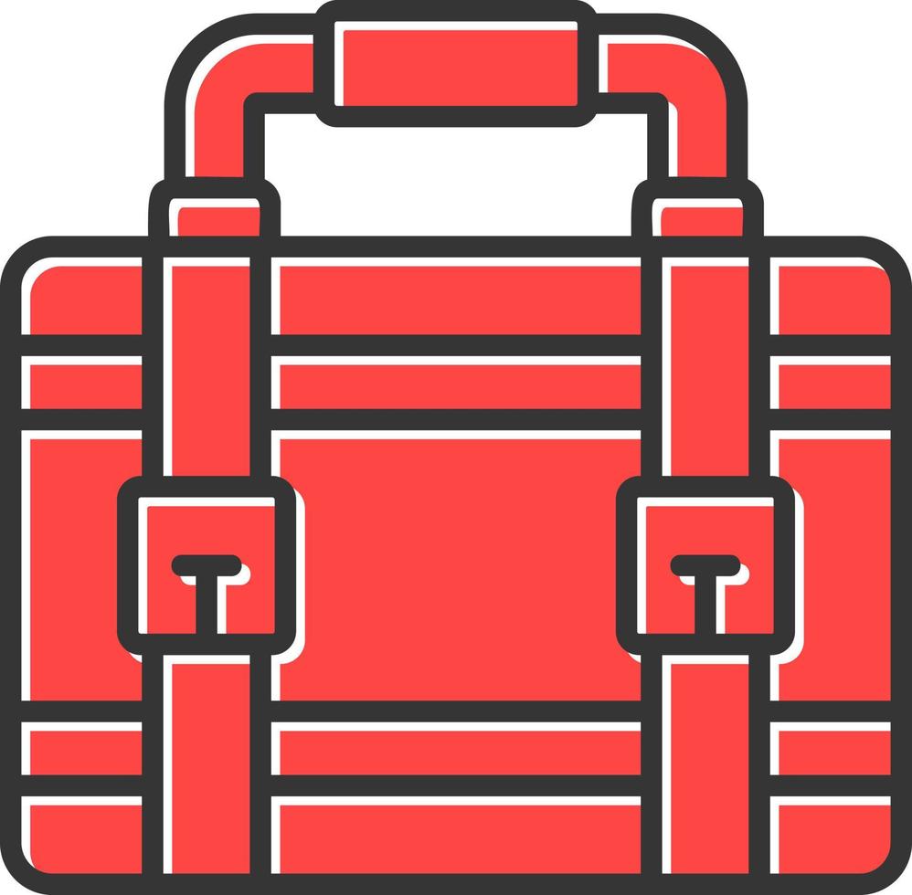 Suitcase Creative Icon Design vector