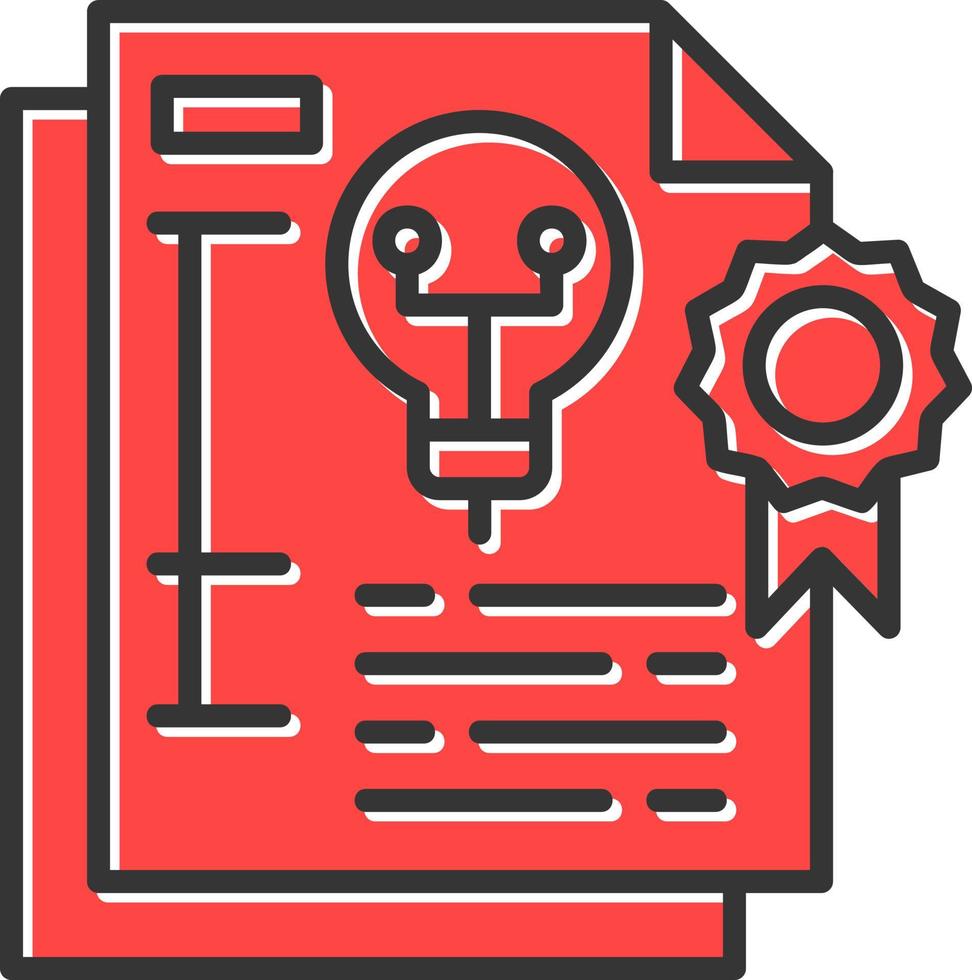 Patent Creative Icon Design vector