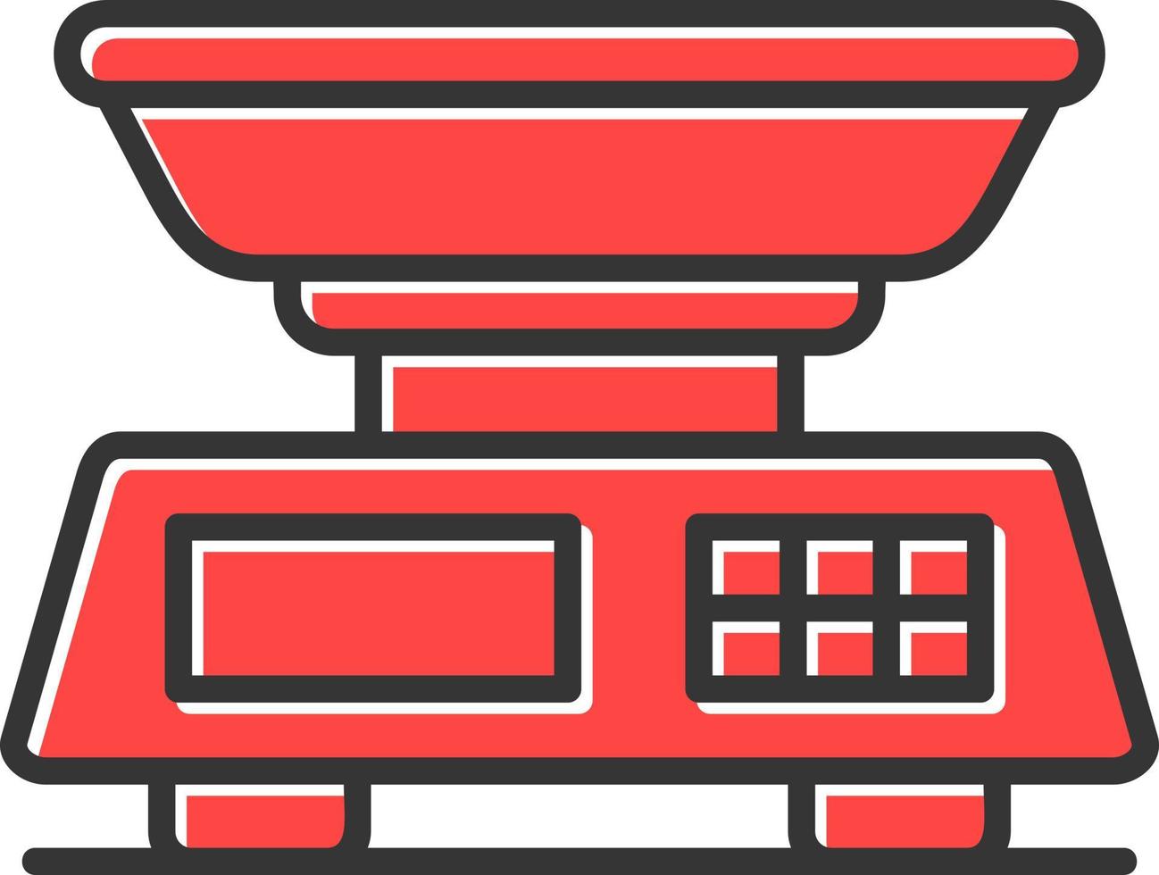 Food Scale Creative Icon Design vector