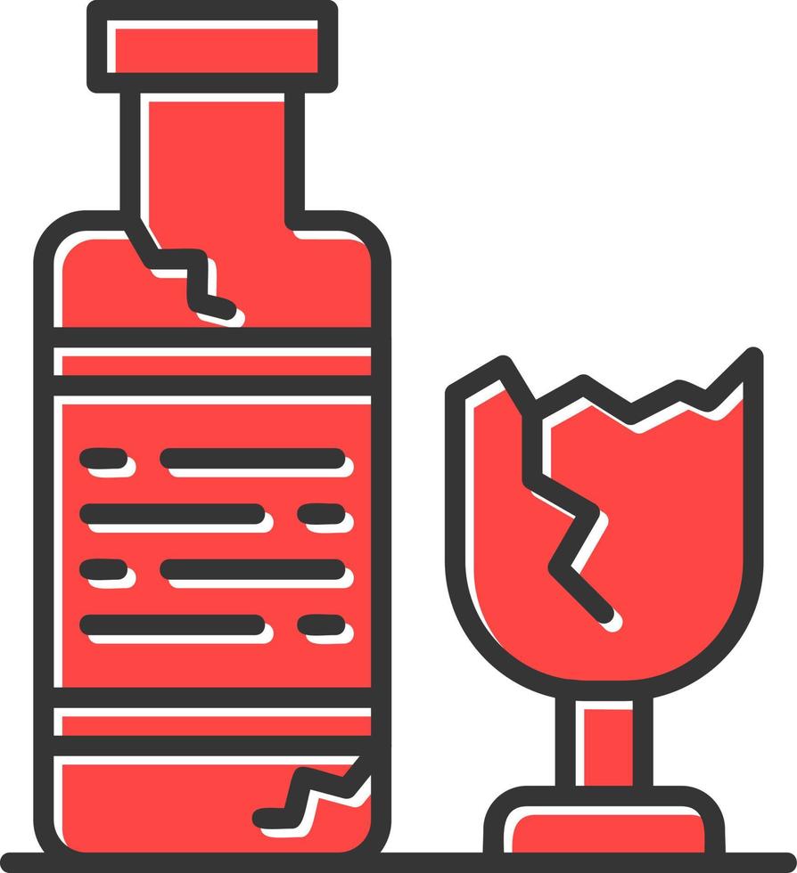 Glass Bottle Creative Icon Design vector