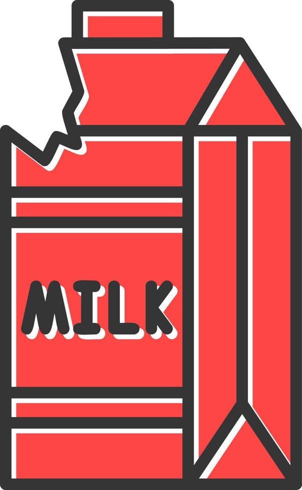 Milk Carton Creative Icon Design vector
