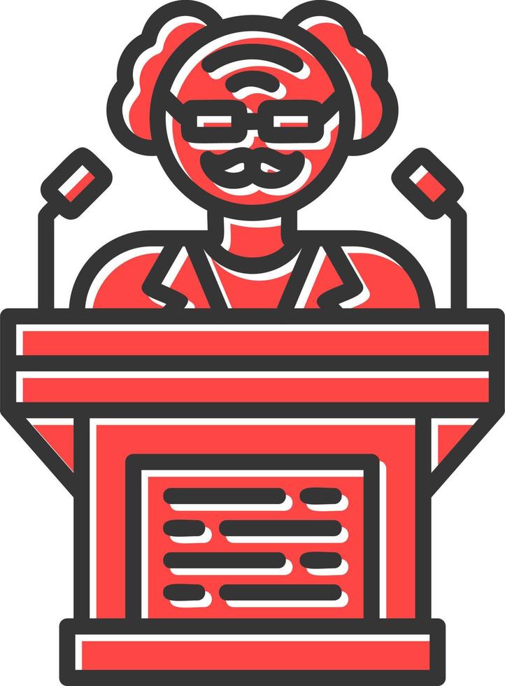 Politician Creative Icon Design vector