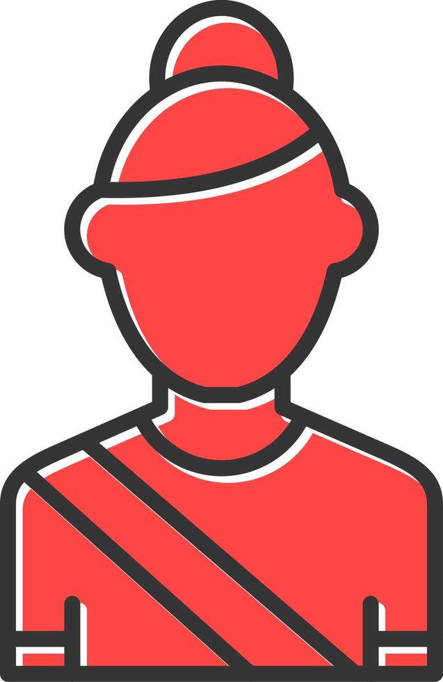 Gymnast Creative Icon Design vector