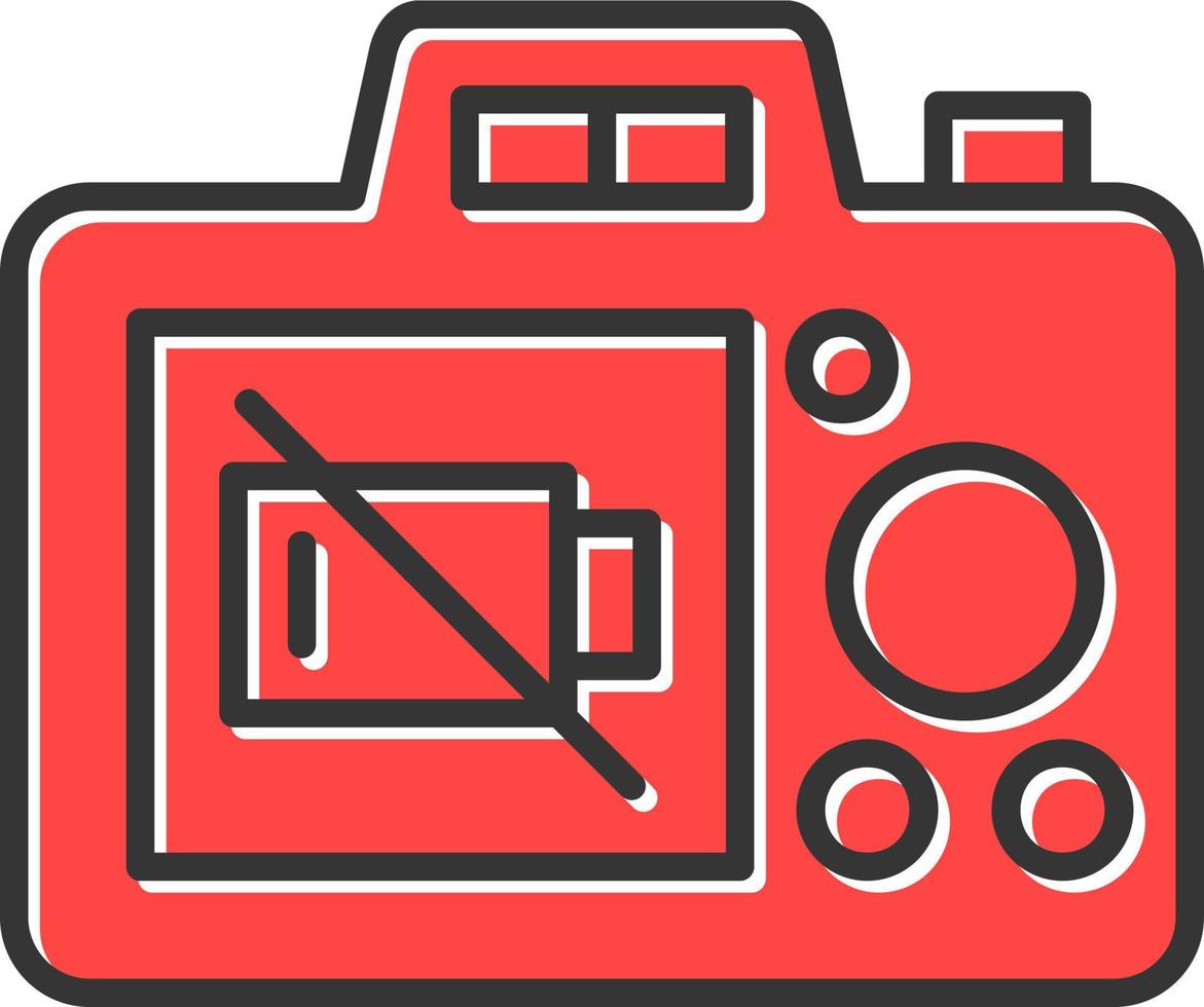 Low Battery Creative Icon Design vector