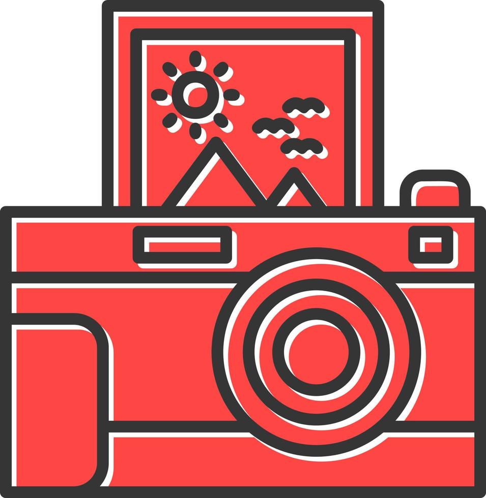 Instant Camera Creative Icon Design vector