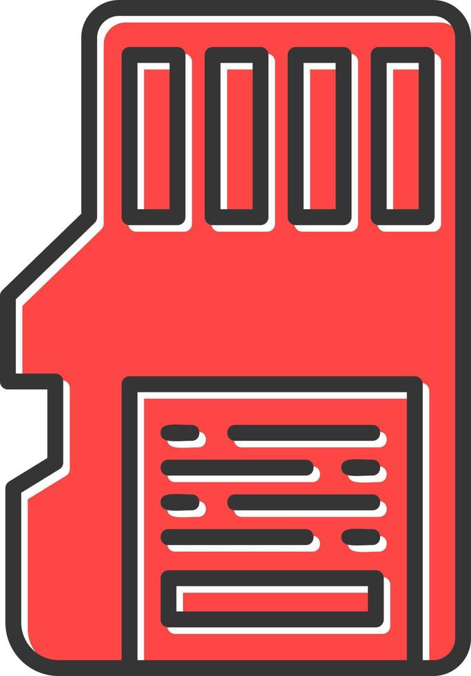 Sd Card Creative Icon Design vector