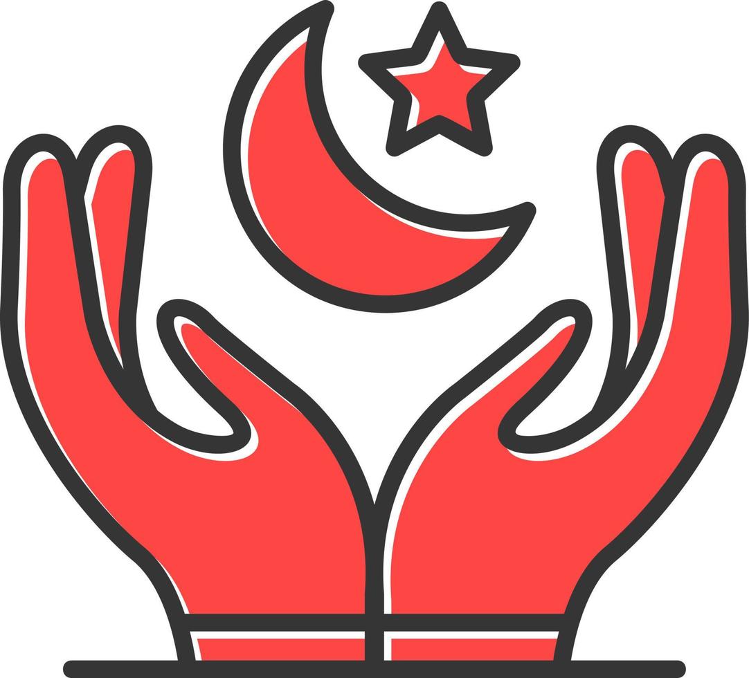 Prayer Creative Icon Design vector