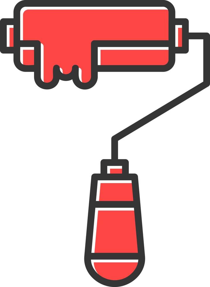 Paint Roller Creative Icon Design vector