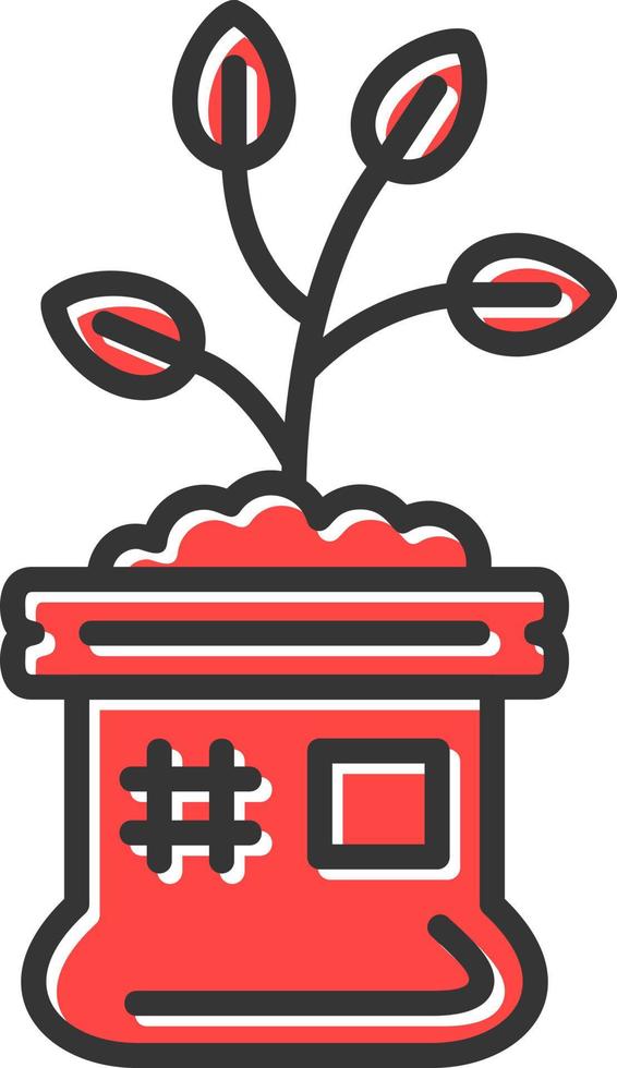 Fertilizer Creative Icon Design vector