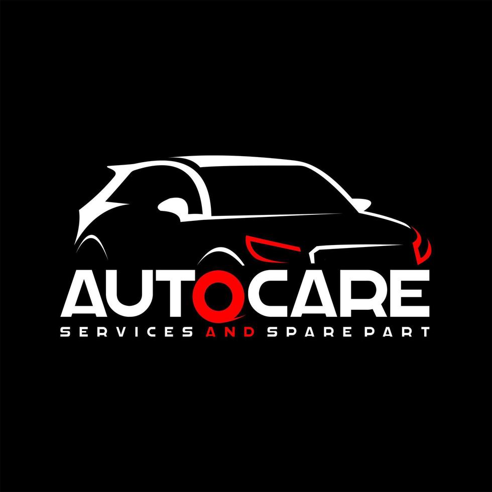 plantilla de logotipo de cuidado automático automotriz vector