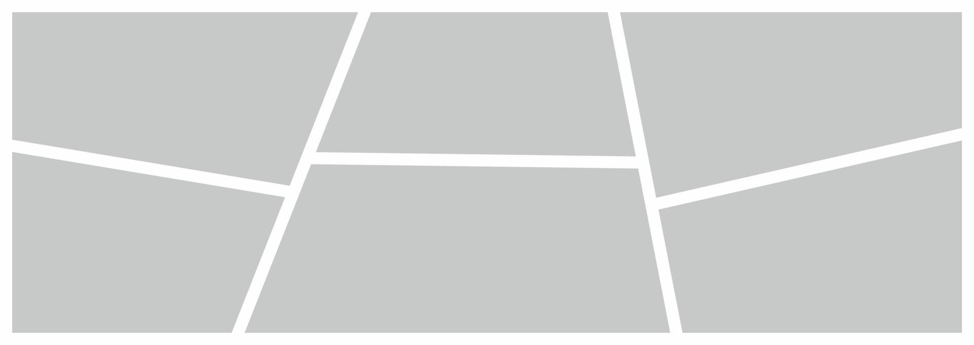 Pictures or photos frame collage. comics page grid layout abstract photo frames and digital photo wall template vector