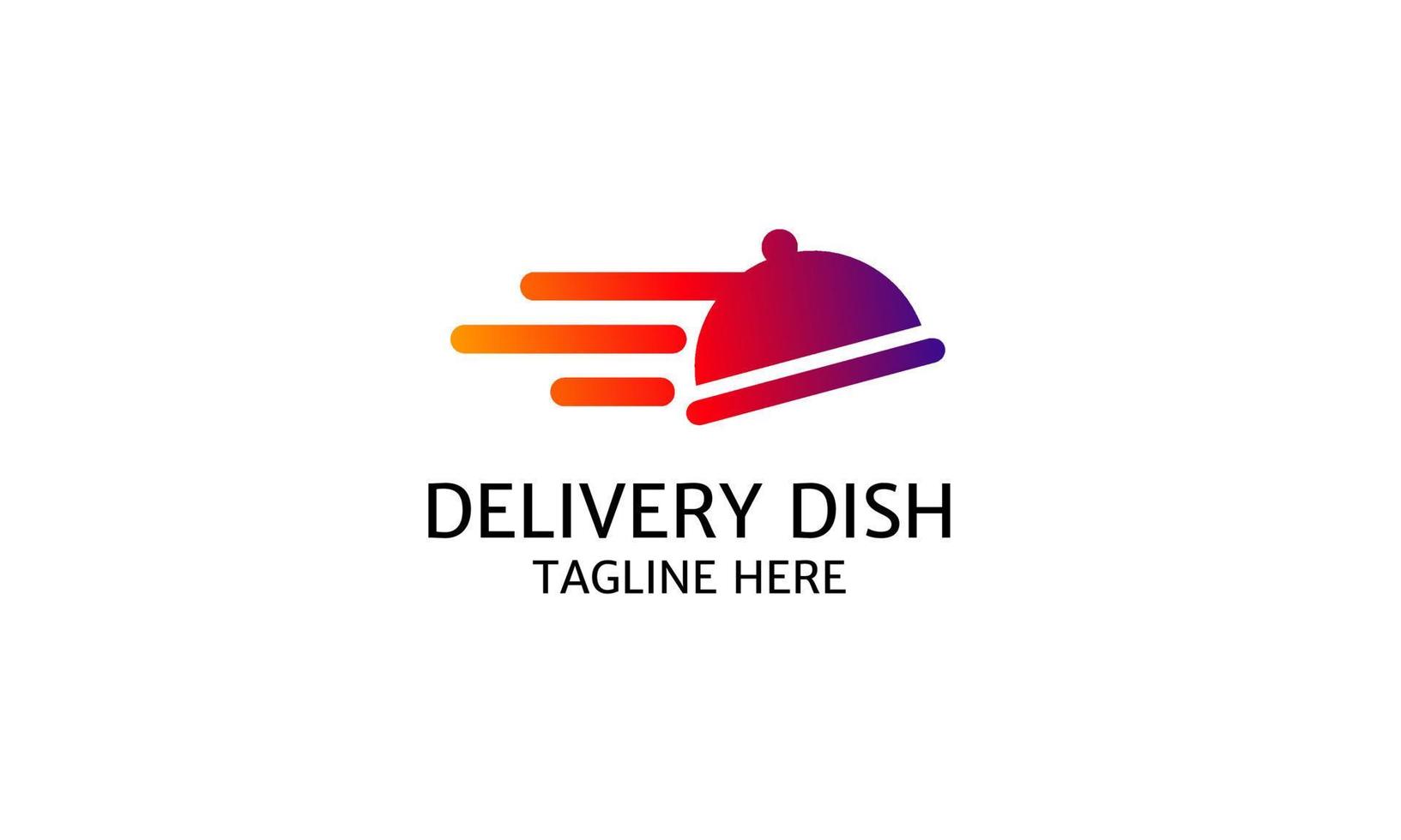 food delivery logo simple and clean vector design