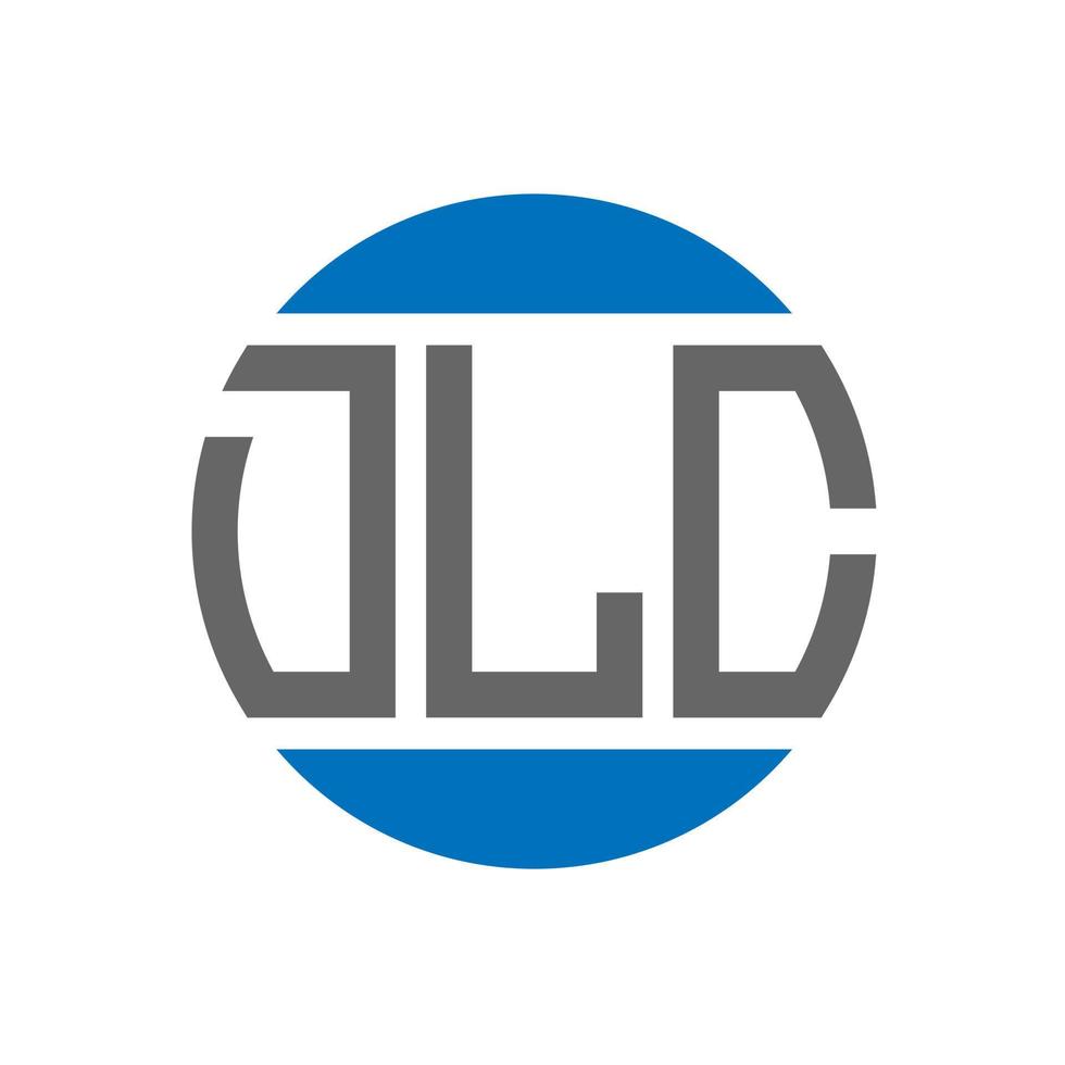 DLC letter logo design on white background. DLC creative initials