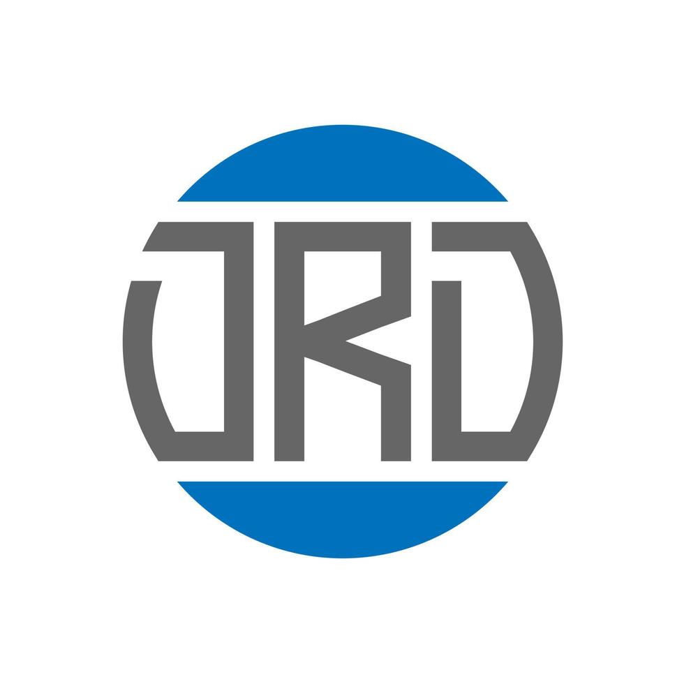 diseño de logotipo de letra drd sobre fondo blanco. concepto de logotipo de círculo de iniciales creativas drd. diseño de letras drd. vector