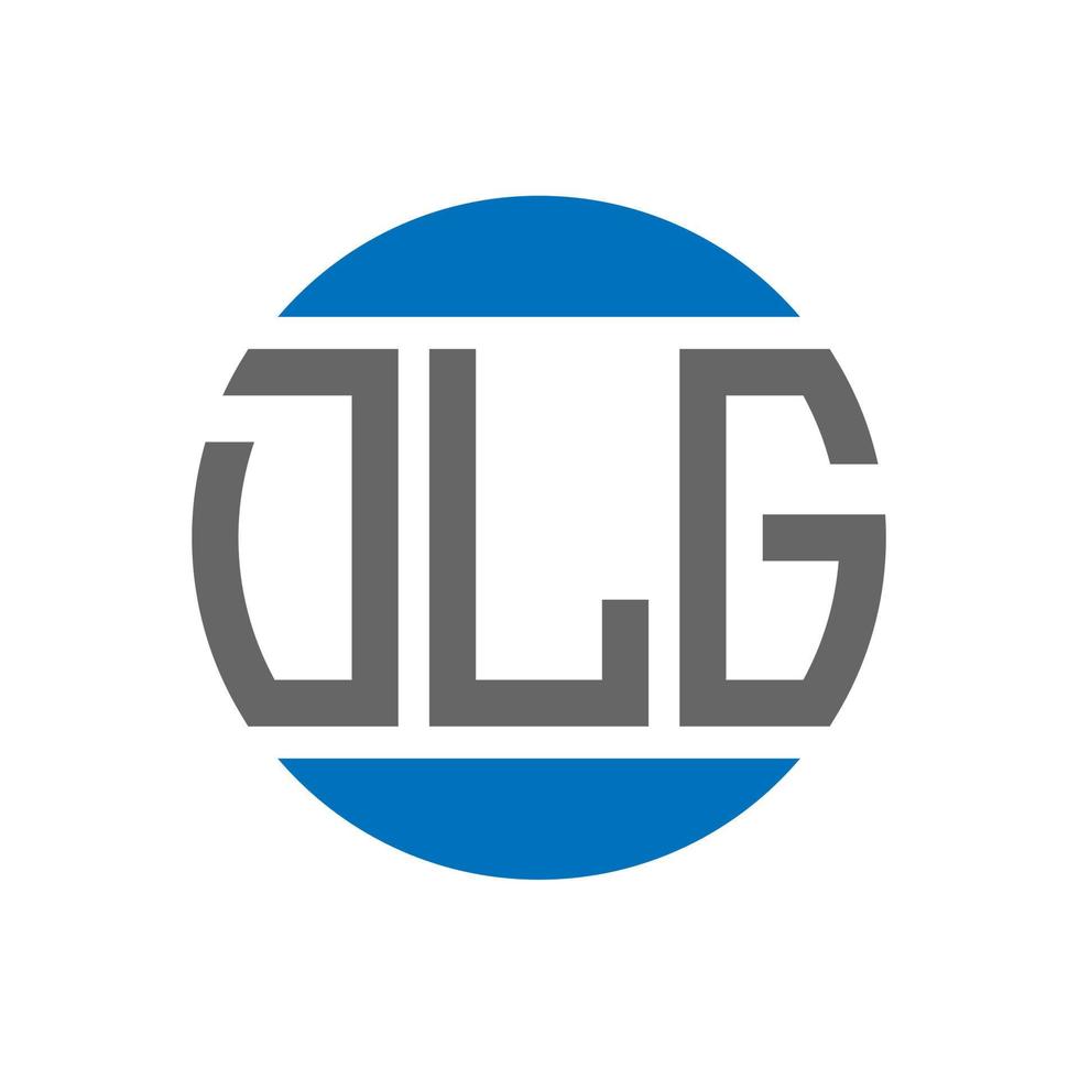 DLG letter logo design on white background. DLG creative initials