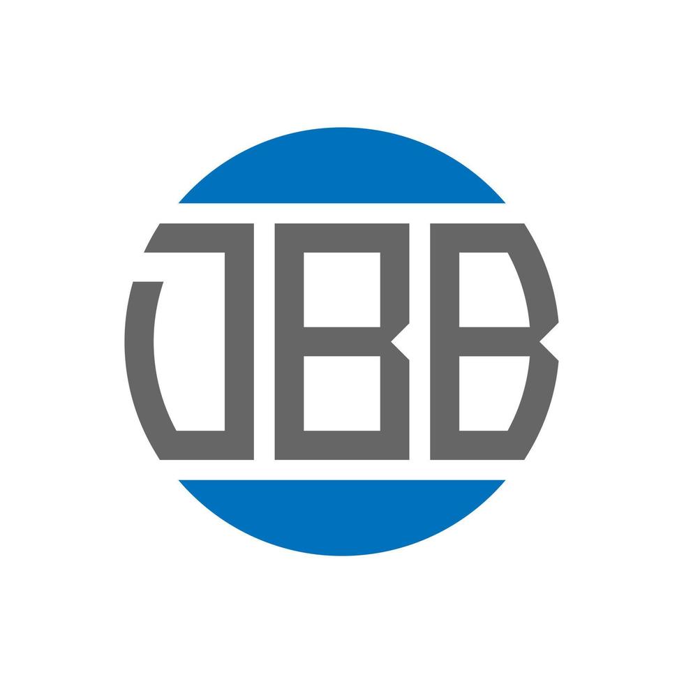 DBB letter logo design on white background. DBB creative initials circle logo concept. DBB letter design. vector