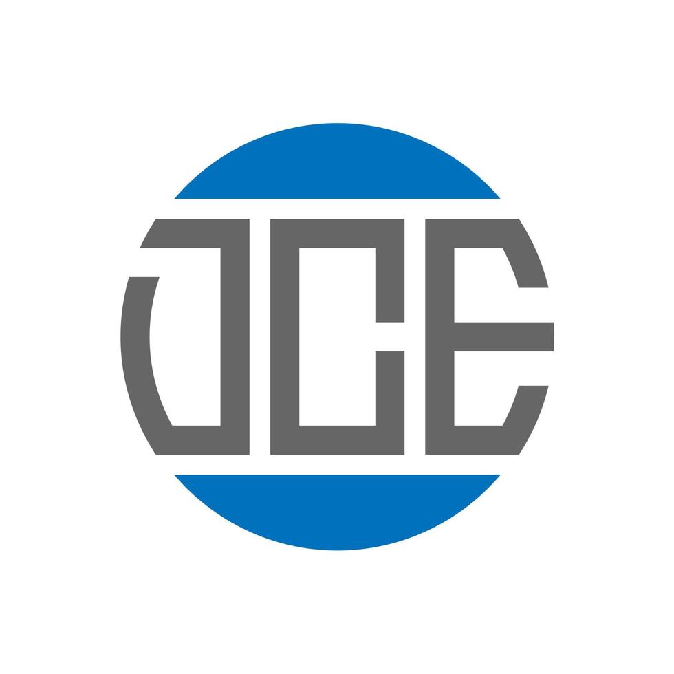 DCE letter logo design on white background. DCE creative initials circle logo concept. DCE letter design. vector