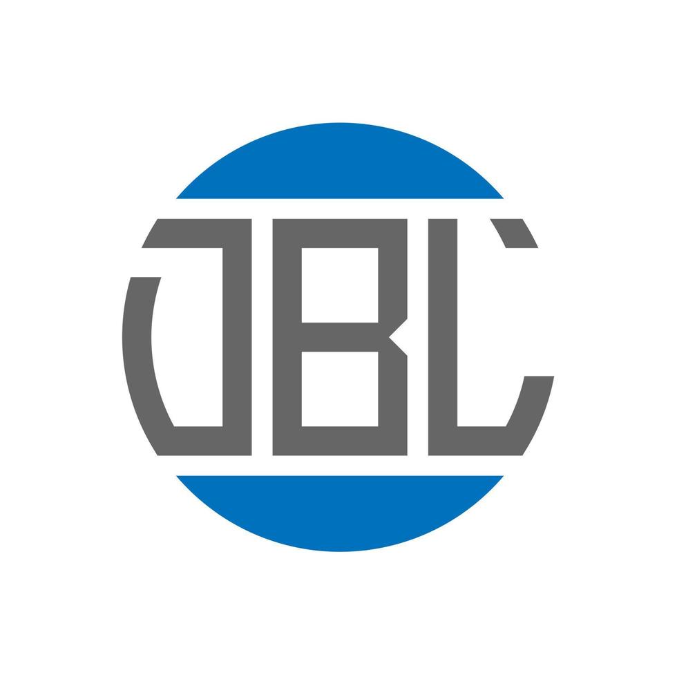 DBL letter logo design on white background. DBL creative initials circle logo concept. DBL letter design. vector