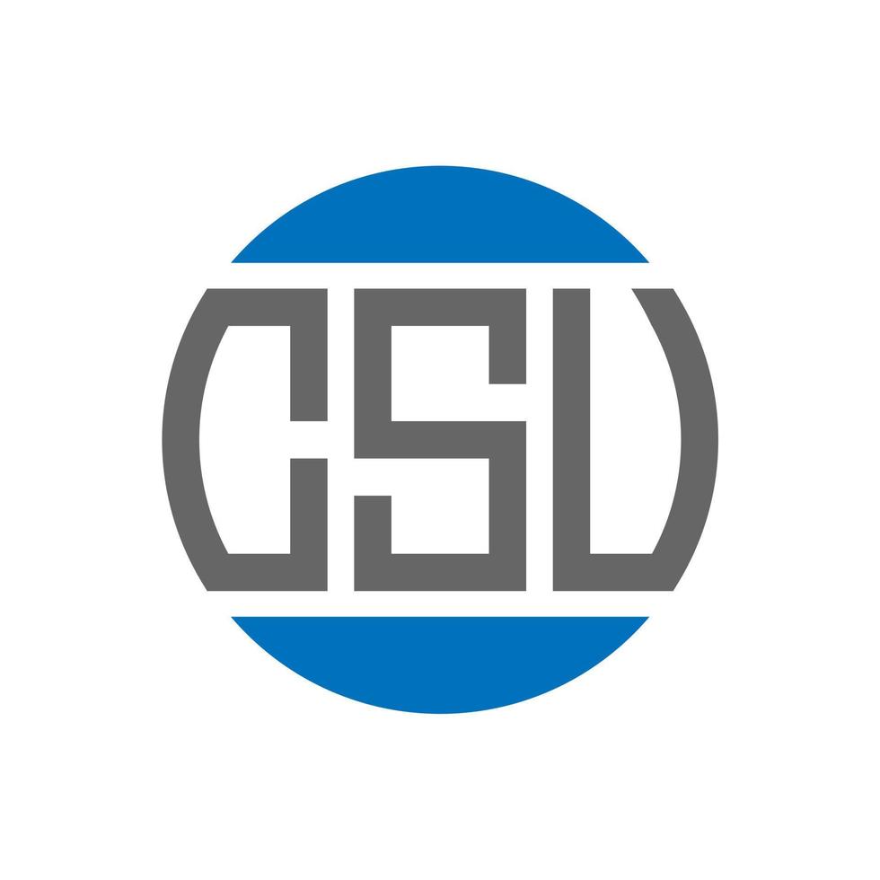 CSV letter logo design on white background. CSV creative initials circle logo concept. CSV letter design. vector