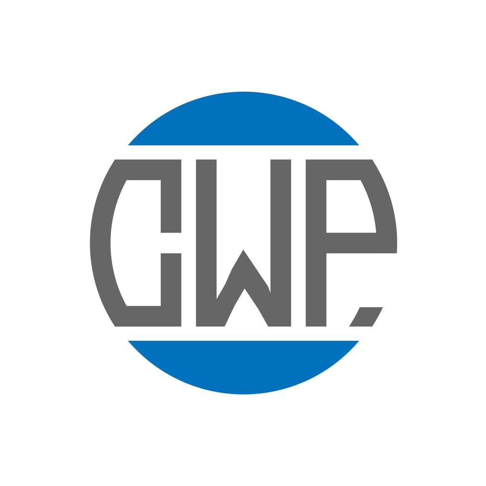 CWP letter logo design on white background. CWP creative initials ...