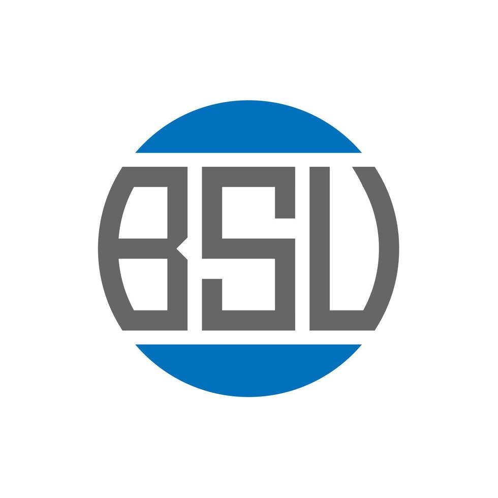 diseño de logotipo de letra bsv sobre fondo blanco. concepto de logotipo de círculo de iniciales creativas bsv. diseño de carta bsv. vector