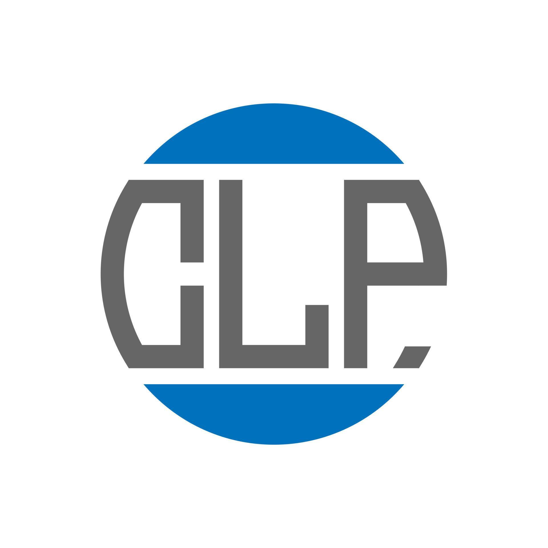 CLP letter logo design on white background. CLP creative initials ...
