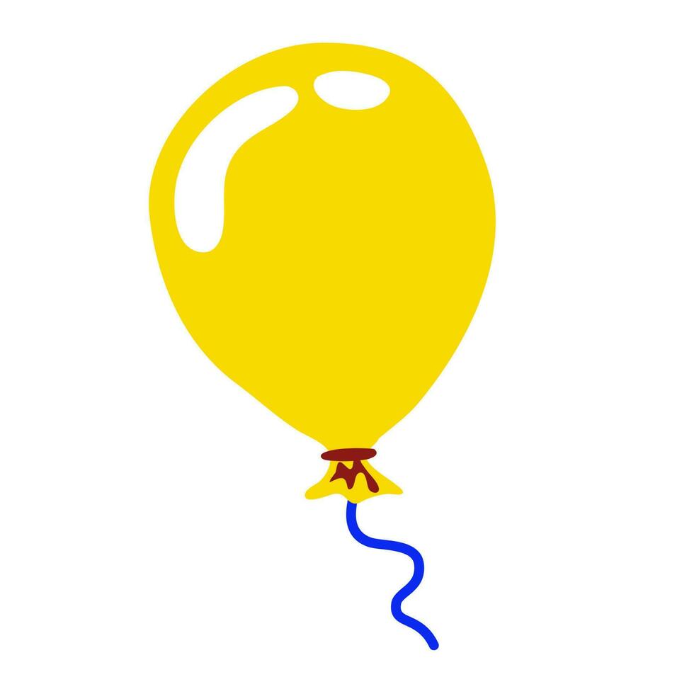 yellow balloons vector