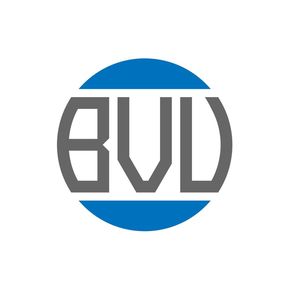 diseño de logotipo de letra bvv sobre fondo blanco. concepto de logotipo de círculo de iniciales creativas bvv. diseño de letras bvv. vector