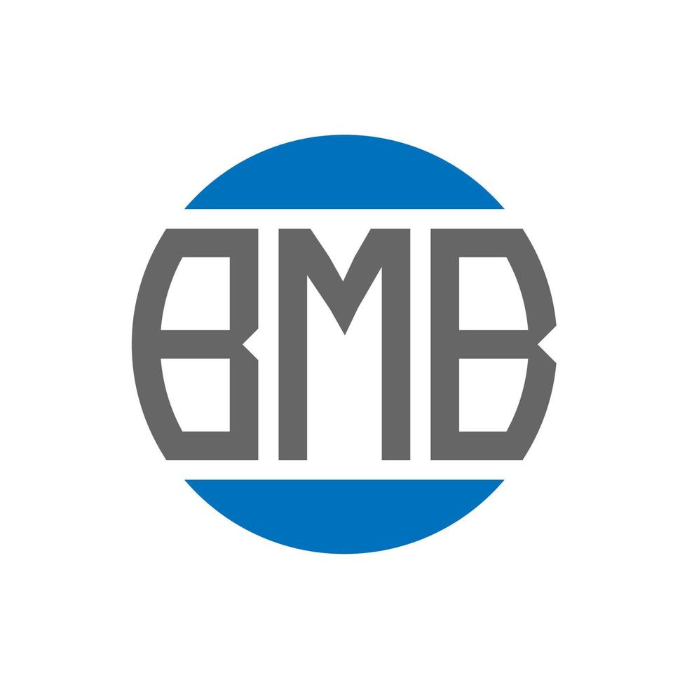 BMB letter logo design on white background. BMB creative initials