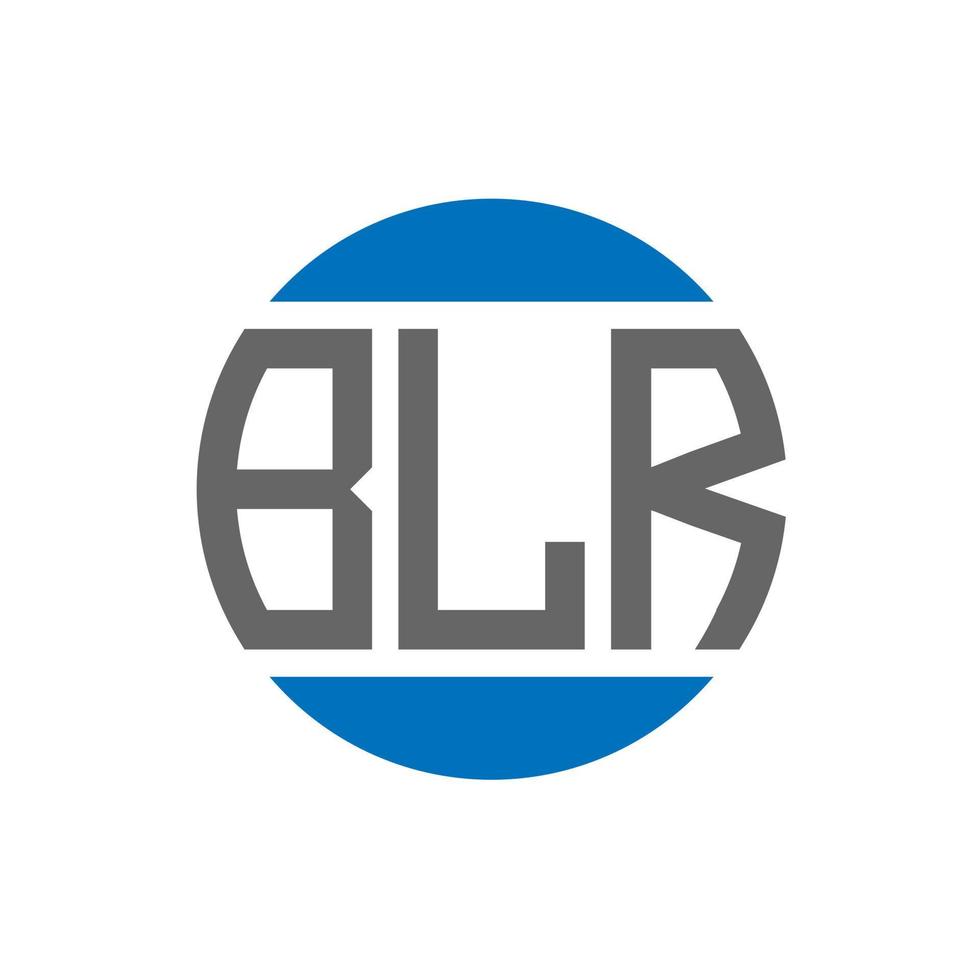 BLR letter logo design on white background. BLR creative initials circle logo concept. BLR letter design. vector