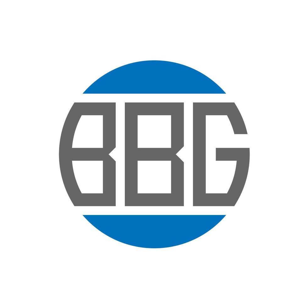 BBG letter logo design on white background. BBG creative initials circle logo concept. BBG letter design. vector