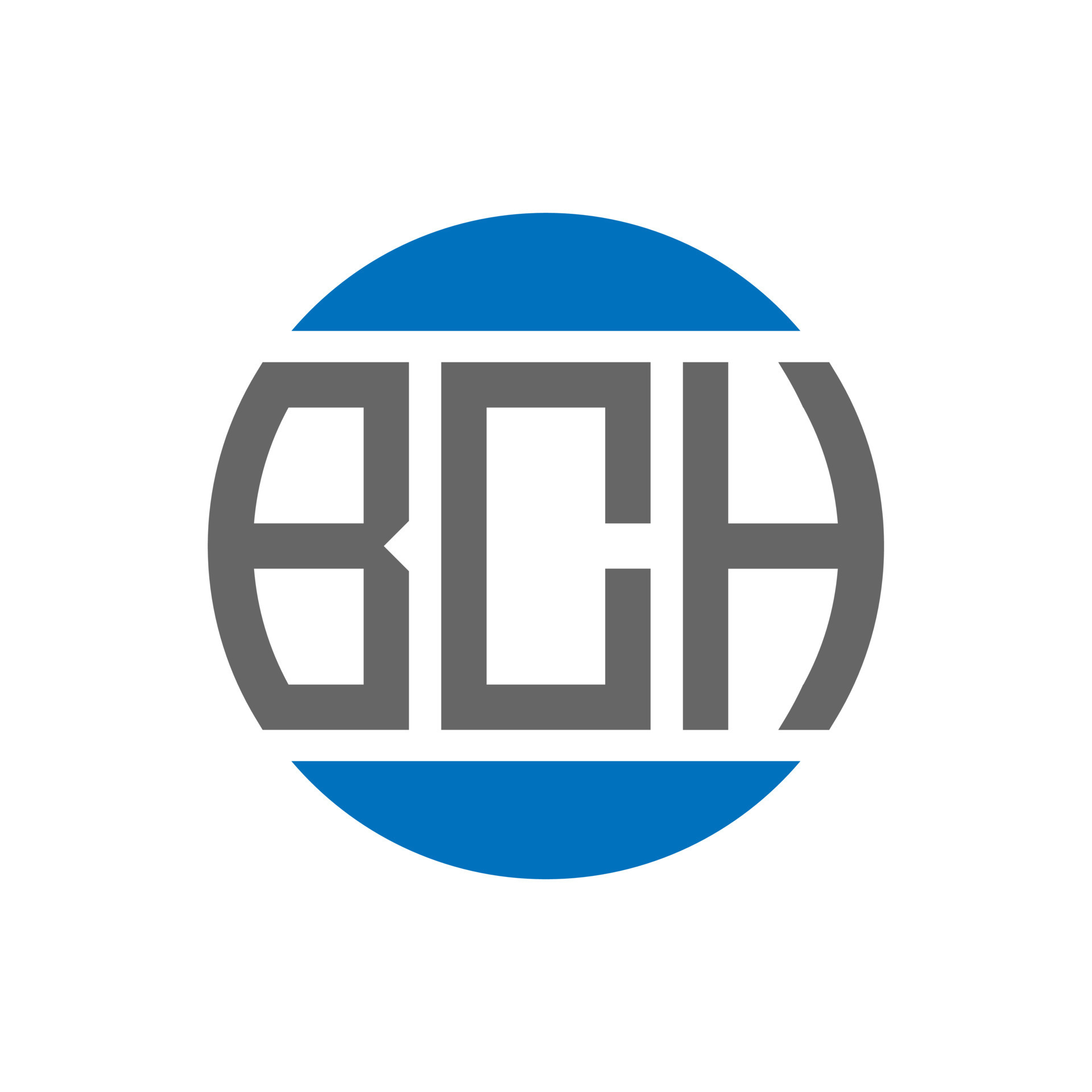 BCH letter logo design on white background. BCH creative initials ...