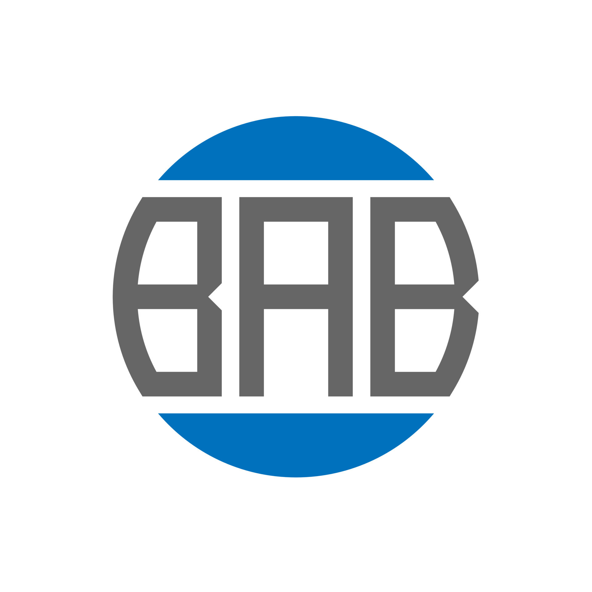 BAB letter logo design on white background. BAB creative initials ...
