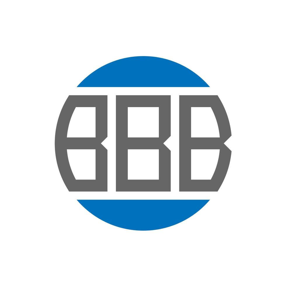 BBB letter logo design on white background. BBB creative initials circle logo concept. BBB letter design. vector