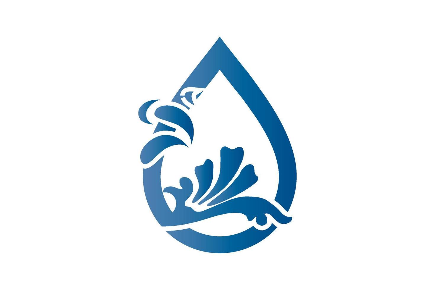 water wave icon. water drop sign. vector illustration elements