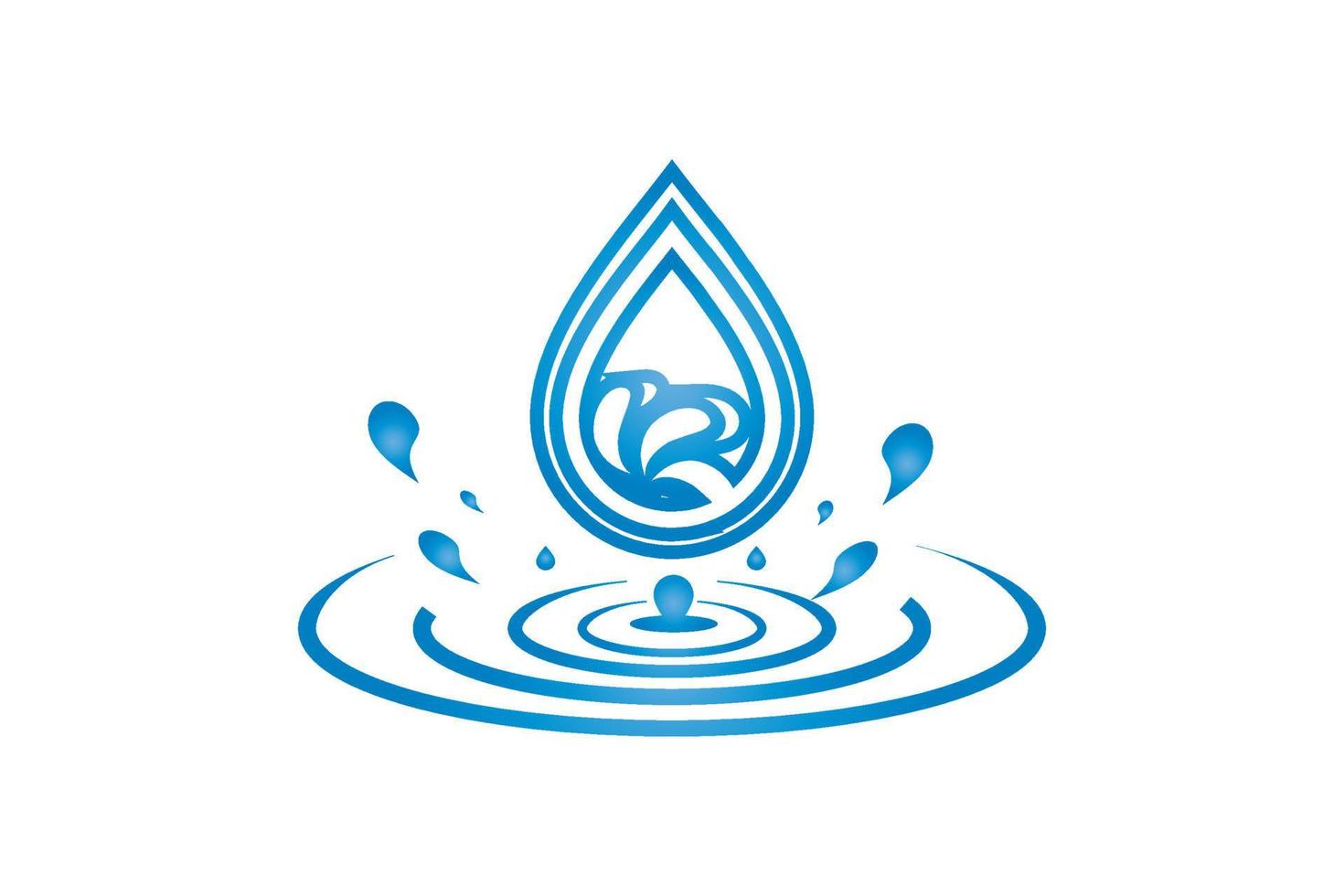 water drop icon for app or website vector